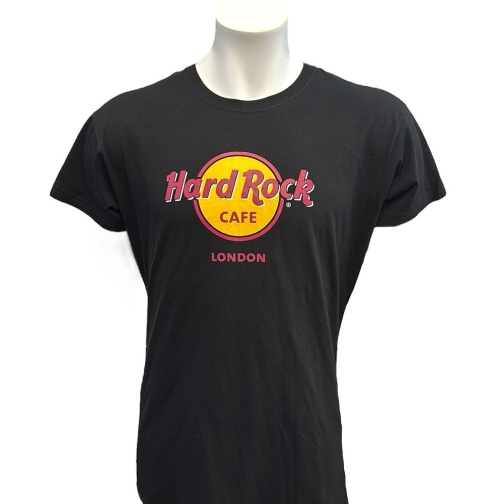 Hard Rock Cafe London England Classic '71 Black Yellow Red Women's T-Shirt XXL - Picture 5 of 11